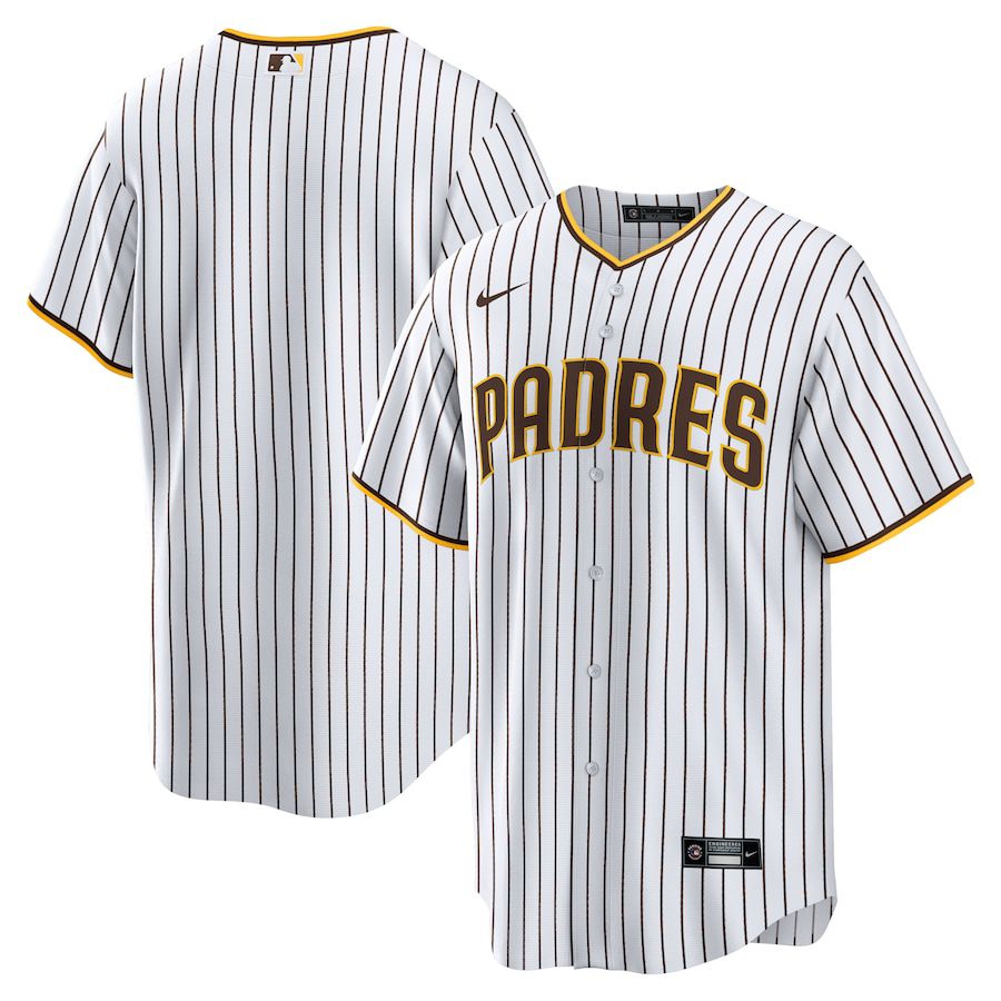 Men San Diego Padres Nike White Home Blank Replica MLB Jersey->->MLB Jersey